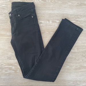 Uniqlo Slim Fit Black Jeans/Pants - 23x32 inch
